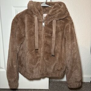 Philosophy Tan Faux Fur Jacket